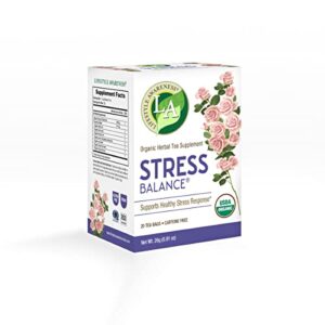 lifestyle awareness stress balance tea with calming rose petal, caffeine free, 20 count, 1 pack