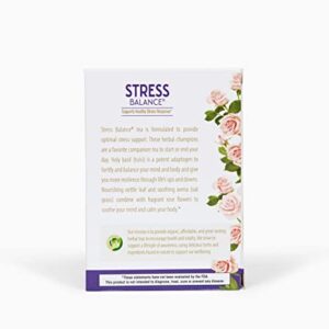 Lifestyle Awareness Stress Balance Tea with Calming Rose Petal, Caffeine Free, 20 Count, 1 pack