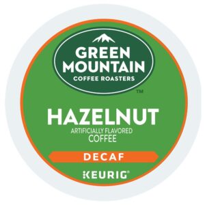 green mountain coffee keurig hazelnut decaf k-cup, 12 ct (packaging may vary)