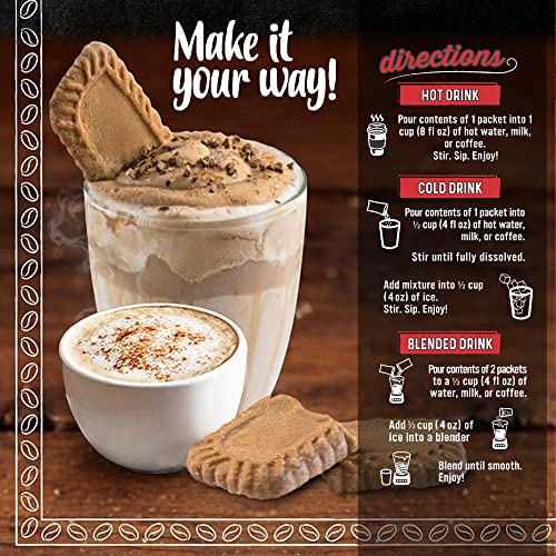 The Frozen Bean - Vanilla Bean Coffee Frappe & Latte Instant Mix with Arabica Coffee, Double Caffiene, Low Sugar - for Hot, Iced, or Frappuccino-Style Blended Drinks - (20) 0.53oz Single Serve Sticks