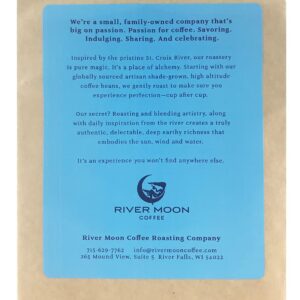 River Moon Coffee, Kona Coffee Whole Bean, Medium Roast, 2 lbs., Kona Waves Hawaiian Coffee Blend, Sustainably Farmed, 32 Ounces, 100% Arabica