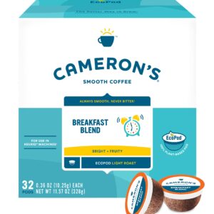 Cameron's Coffee Single Serve Pods, Breakfast Blend, 32 Count (Pack of 1)