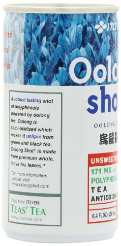 Shot 6.4 Ounce Unsweetened Zero Calories, Caffeinated Oolong 6.4 Fl Oz (Pack of 30) 192.0 Fl Oz