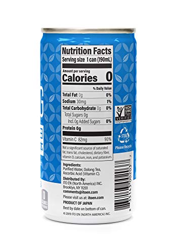 Shot 6.4 Ounce Unsweetened Zero Calories, Caffeinated Oolong 6.4 Fl Oz (Pack of 30) 192.0 Fl Oz