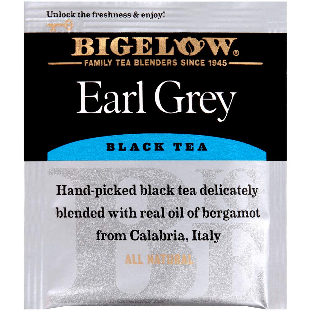 Bigelow Earl Grey Tea Bags 28-Count Box (Pack of 3) Black Tea Bags with Oil of Bergamot All Natural Gluten Free Rich in Antioxidants