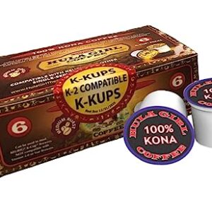 Hula Girl 100% Kona Coffee, Single Serve for Keurig K-Cup Brewers, Medium Roast, Works in the New K2