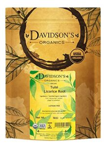 davidson's organics, tulsi licorice root, loose leaf tea, 16-ounce bag