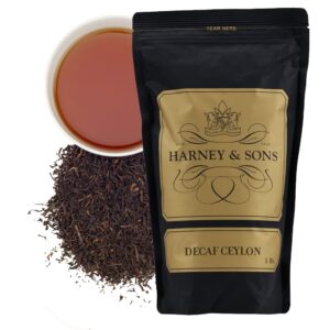 harney & sons decaffeinated ceylon, 16 oz loose leaf tea