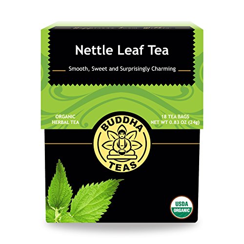 Organic Nettle Leaf Tea - Kosher, Caffeine-Free, GMO-Free - 18 Bleach-Free Tea Bags