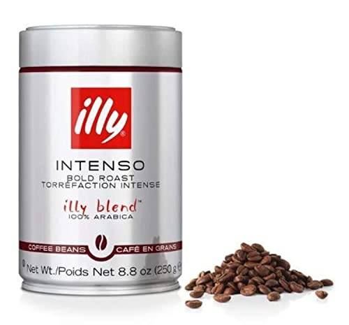 Illy Intenso Bold Roast Whole Bean 8.8 Oz 250 G (2 Pack)