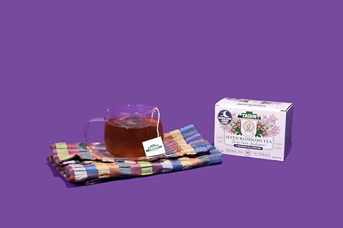 Tadin Seven Blossoms Herbal Tea, Caffeine Free, 24 Tea Bags Per Box, Pack of 6 Boxes Total