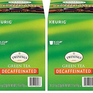 Twinings Green Tea Decaf Keurig K-Cups, Smooth Flavor, Enticing Aroma, 48 Count