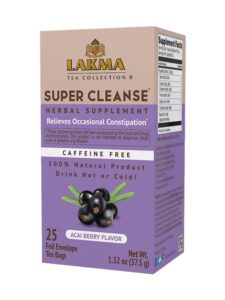lakma super cleanse tea with acai berry - 25 tea bags