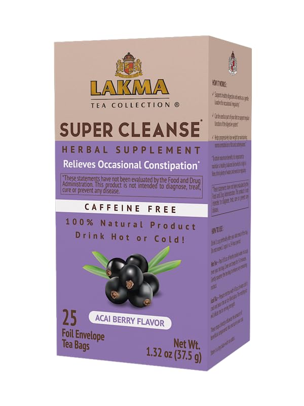 Lakma Super Cleanse Tea with Acai Berry - 25 Tea Bags