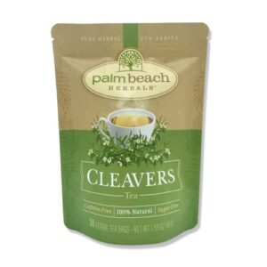 cleavers tea - pure herbal tea series by palm beach herbals (30ct) [packaging may vary]
