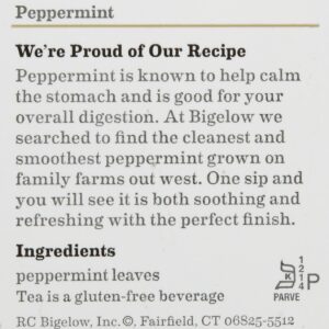 Bigelow Peppermint Tea Bags - 20 ct