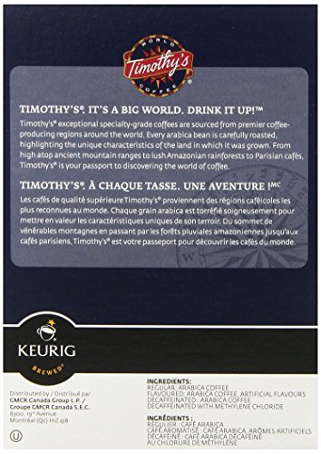 Timothy's World Coffee Rainforest Espresso K-Cup, 24 Count (Pack of 2)