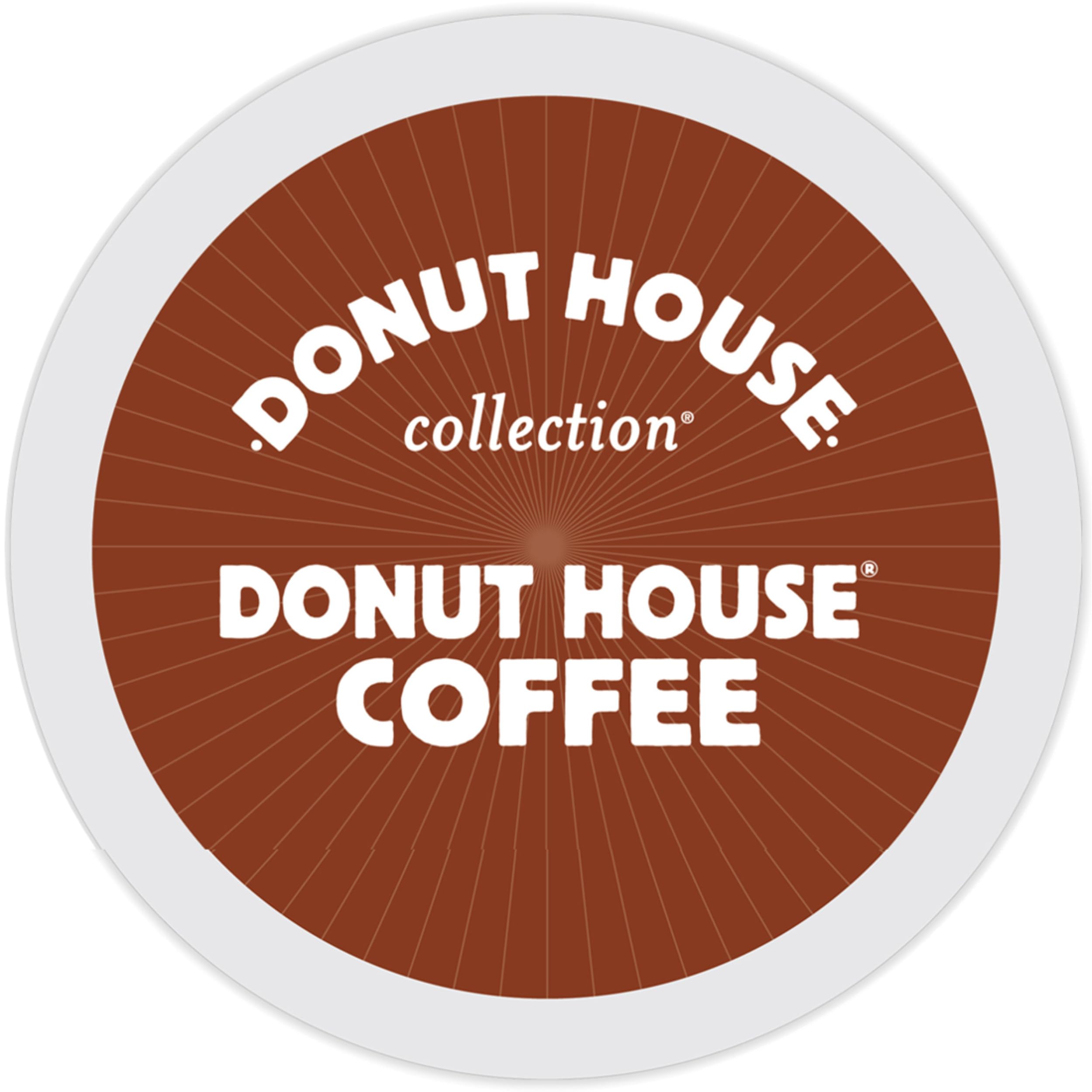 Donut House Collection, Donut House Coffee, Single-Serve Keurig K-Cup Pods, Light Roast, 48 Count (2 Boxes of 24 Pods)