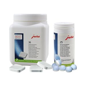 jura super value combo pack, 25 cleaning tables + 36 descaling tablets