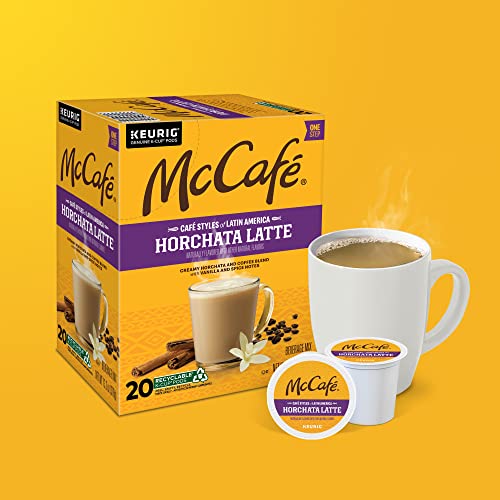 McCafe Cafe Styles of Latin America Horchata Latte, Keurig Single Serve K-Cup Coffee Pods, 20 Count