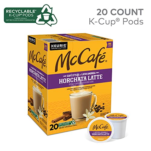 McCafe Cafe Styles of Latin America Horchata Latte, Keurig Single Serve K-Cup Coffee Pods, 20 Count