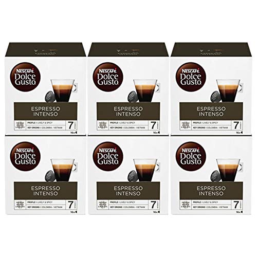 Nescafe Dolce Gusto Espresso Intenso 16 per pack - Pack of 6