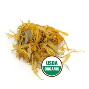 Starwest Botanicals Organic Calendula Flowers Whole, 1 Pound Bulk Resealable Bag Herbal Tea (Calendula Officinalis)