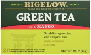 bigelow tea green tea with mango, 20 ct