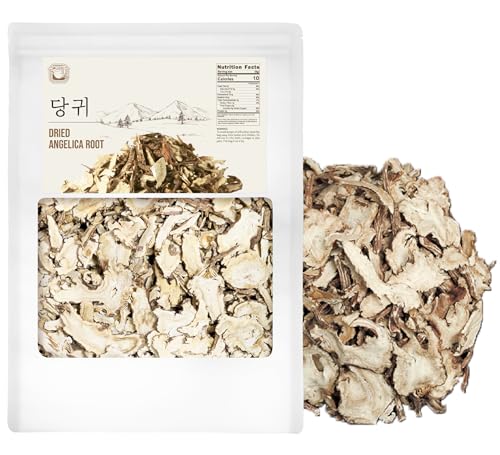 Adderenity Dried Angelica Root 2oz (57g) Dong Quai Dried Cut Root Good Flavor Tea 100% Natural Angelica Sinensis Herbal Tea 當歸 당귀