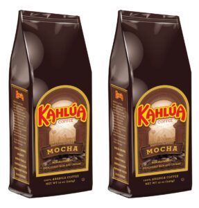 coffee kahlua mocha gourmet ground coffee, 12-ounce bags (pack of 2)
