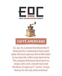 Eight O'Clock Coffee Barista Blends Caffe Americano, 11 Ounce, Mild Espresso, Medium Bodied Balanced Flavor