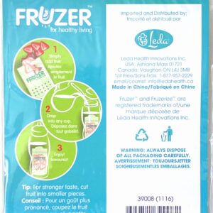 FRUZER Mini Disposable Fruit Infuser Bags (5 PK, each 8 Bags) Total 40 Bags - Refreshing & Beneficial - CLEAR & BPA-FREE