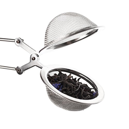 HIC Kitchen Snap Ball Tea Infuser, 18/8 Stainless Steel, For Loose Leaf Tea and Mulling Spices