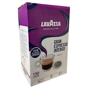 lavazza gran espresso intenso, single dose pods (pack of 150)