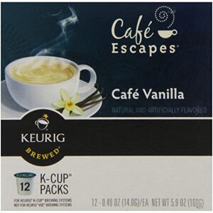 Cafe Escapes Cafe Vanilla K-Cups 1 Box (12 K-Cups)