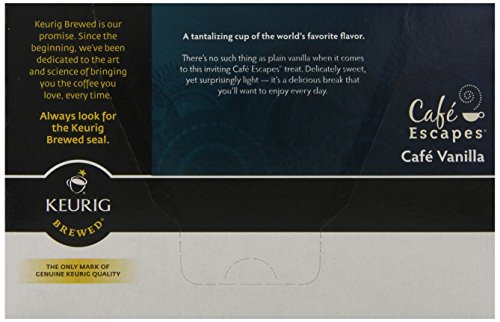 Cafe Escapes Cafe Vanilla K-Cups 1 Box (12 K-Cups)