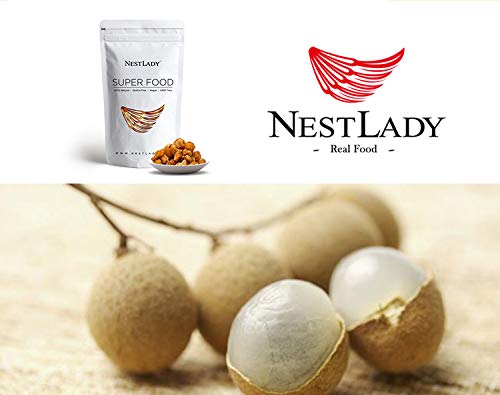 NESTLADY Natural Dried Longan ,100% fruit Meat ,桂圆肉,No Sugars , Used in teas, Snacks, Dessert, - Edible, Cooking, Premium Quality | Net weight: 200 g (7.05oz) , Harvested in Thailand ,Packed in USA