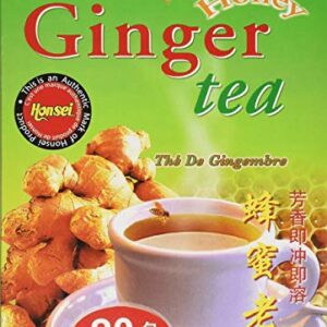 Honsei Instant Ginger Honey Tea, 18 g/0.63 oz., 20 Sachets