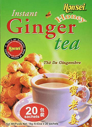 Honsei Instant Ginger Honey Tea, 18 g/0.63 oz., 20 Sachets