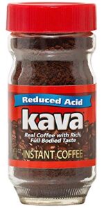 kava acid reduced instant coffee in glass jar, 4 ounce (pack of 1)