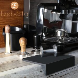 Ezebesta Thick Coffee Tamper Mat Silicone Tamp Station Espresso Tamping Mat Barista Portafilter Coffee Machines Accessory