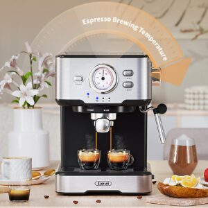 Gevi Espresso Machine High Pressure,compact espresso machines with Milk Frother Steam Wand,Professional Coffee，Cappuccino,Espresso,Latte,Macchiato Maker for home,espresso maker