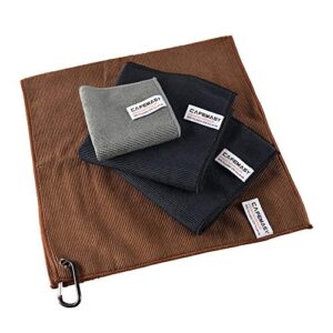 cafemasy barista micro cleaning towels pack 4pcs soft absorbent non-abrasive micro cleaning cloth with hook for barista to clean steam wand coffee or espresso machine