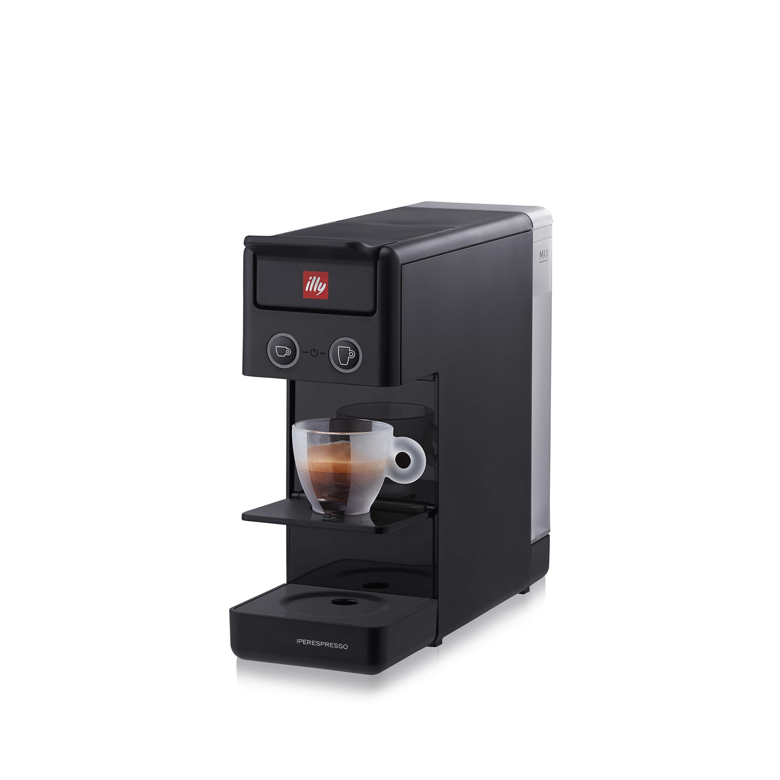 Illy Y3.3 Single Serve Espresso and Coffee Capsule Machine, 12.20x3.9x10.40 (Black)