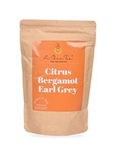 organic citrus bergamot earl grey tea : loose leaf autophagy tea with extra bergamot pieces – not your regular earl grey : a full 30% citrus bergamot - 3.5 ounces