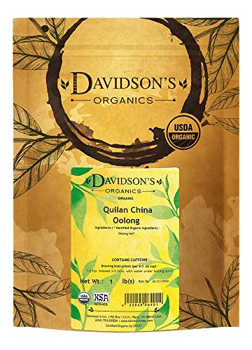 Davidson's Organics, Quilan China Oolong, Loose Leaf Tea, 16-Ounce Bag