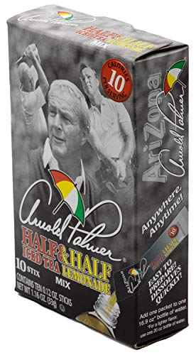 AriZona Arnold Palmer, Half & Half Iced Tea Lemonade Tea Stix, 10 Count Box