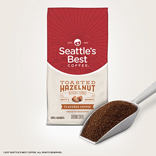 Seattle's Best Coffee Toasted Hazelnut Flavored Medium Roast Ground Coffee, 12 Ounce (Pack of 1)