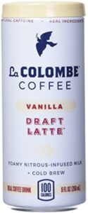 la colombe draft latte cold-pressed espresso variety 9 oz can (mocha/triple shot/vanilla, 12-pack)