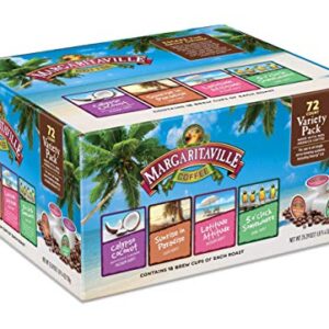 Margaritaville Variety Pack for K Cup Keurig 2.0 Brewers, Margaritaville Coffee Medium Roast Single Serve Coffee Pods, 0.35 Ounce (Pack of 72)